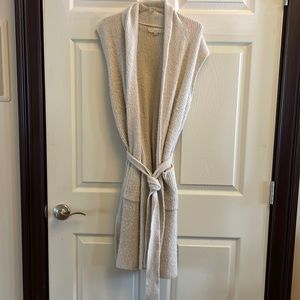 Loft cream colored tie waist sweater vest- Size M
